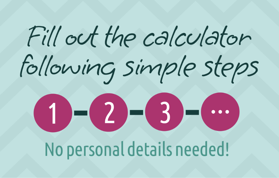 Fill out the calculator following simple steps - No personal details needed!