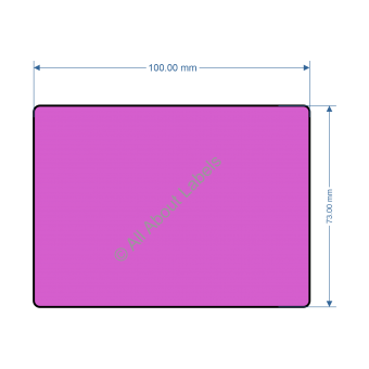 100mm x 73mm Purple Labels - 82199