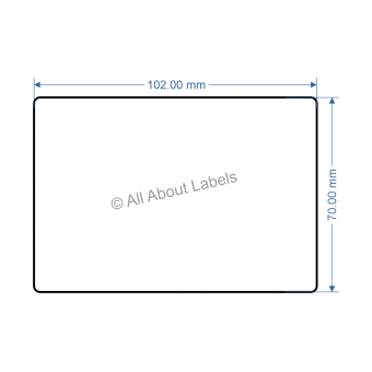 102mm x 70mm Removable Labels