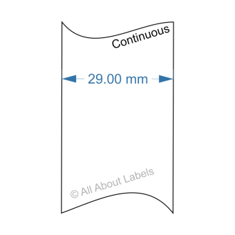 Brother Compatible 29mm x 30M Removable Continuous Labels