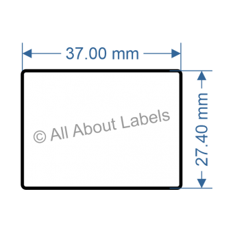 37mm x 27.4mm Labels