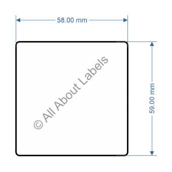 58mm x 59mm Scale Label - 82390