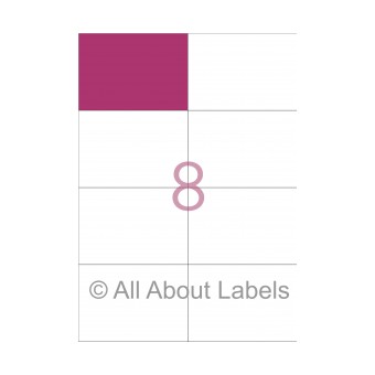 Laser Sheet, CL08, 8 labels per page