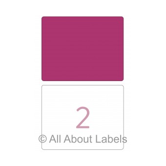 Laser Label Sheets - 178mm x 140mm - 2 per page - 90145 - Gloss Paper
