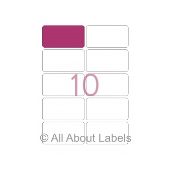 Laser Label Sheets - 89mm x 46mm - 10 per page - 90175